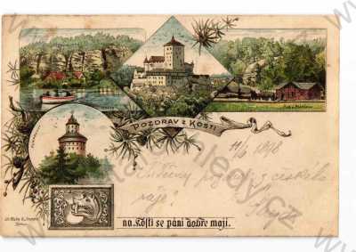  - Hrad Kost, Jičín, koláž, více záběrů, DA