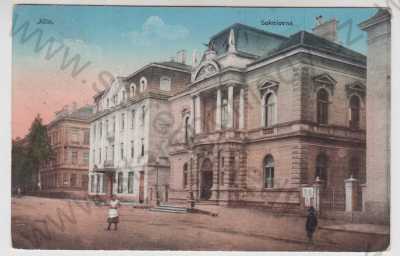  - Jičín, Sokolovna, kolorovaná