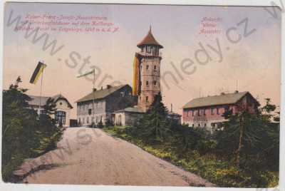  - Klínovec (Keilberg) - Karlovy Vary, rozhledna, kolorovaná
