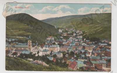  - Kraslice (Graslitz) - Sokolov, celkový pohled, kolorovaná