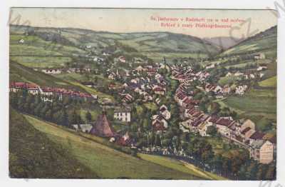  - Jáchymov (Karlovy Vary), barevná, pohled na město z výšky