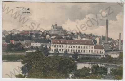  - Jihlava (Iglau), východní strana, část města, kolorovaná