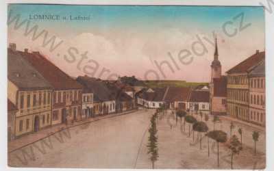  - Lomnice nad Lužnicí (Jindřichův Hradec), náměstí, kolorovaná