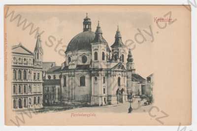  - Kroměříž (Kremsier), Fürstenbergplatz, kostel, celkový pohled, DA