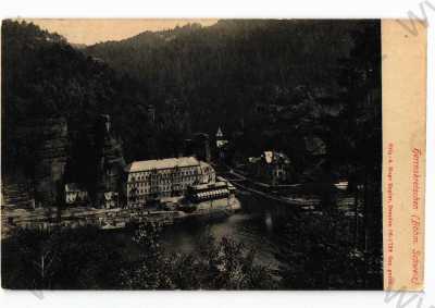  - Hřensko, Děčín, částečný záběr města