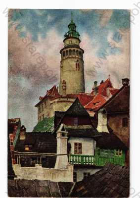  - Český Krumlov, částečný záběr města, zámek
