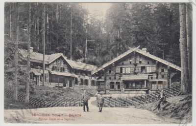  - Česko - Saské Švýcarsko (Sächs. Böhm. Schweiz) - Děčín, Balzhütte, knížecí lovecký zámeček