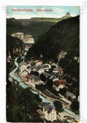  - Hřensko, Děčín, částečný záběr města