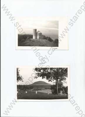  - 2x Říp, Litoměřice, celkový pohled, rotunda