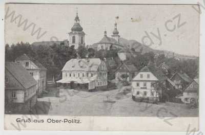  - Horní Police (Ober Politz) - Česká Lípa, kostel, náměstí, část města
