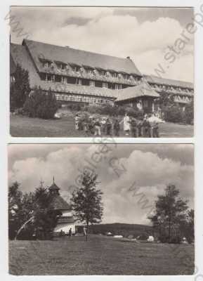  - 2x Javorník (Jeseník), Šumava, státní dětská ozdravovna, kaplička, Orbis, velký formát