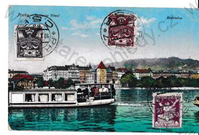  - Praha 1, Prague, Vltava, aprník, nábřeží, barevná