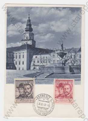  - Kroměříž, Velké náměstí, kašna, památník, kostel