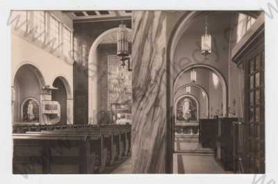  - Olomouc, vnitřek chrámu kostela sv. Cyrila a Metoda, Olomouc-Hejčín, Fototypia-Vyškov