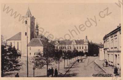  - DObřany Plzeň jih kostel, náměstí