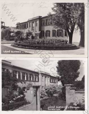  - 2x Slatinice Olomouc, sirné lázně, Fototypia-Vyškov