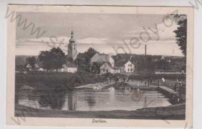  - Staňkov (Domažlice), část města, rybník, kostel