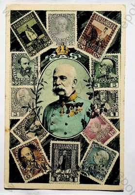  - Známky - známky, František Josef I., kolorovaná