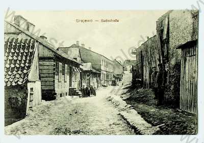  - Polsko - Grajewo - pohled ulicí (Badestrasse)
