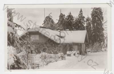 - Mumlavská bouda (Semily), Krkonoše-Harrachov, celkový pohled, zimní krajina, Orbis