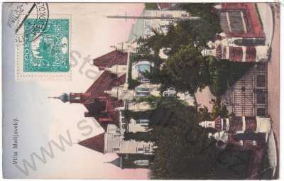  - Borohrádek - Villa Malijovský, kolorovaná
