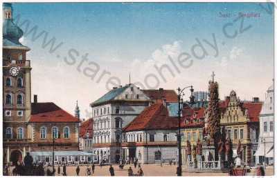  - Žatec - náměstí, kolorovaná