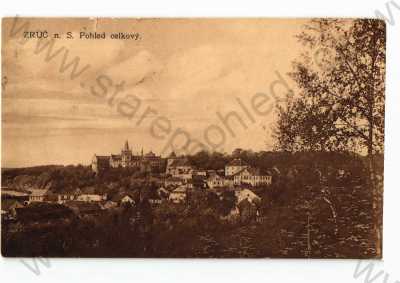  - Zruč nad Sázavou, Kutná Hora, celkový pohled, tónovaná