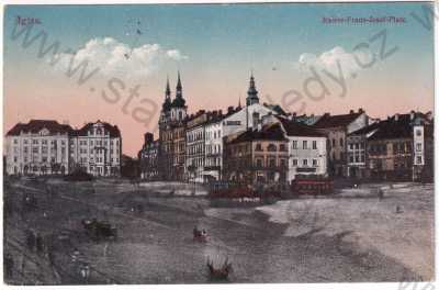  - Jihlava - náměstí, tramvaj, kolorovaná