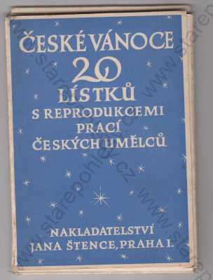  - Album České Vánoce (20 pohlednic), Mikuláš Aleš, Václav Brožík, Josef Hellich, Felix Jenewein, Adolf Kosárek, Antonín Majer, Josef Mánes, Zdenka Mašková, Augustin Němejc, Maxmilian Pirner, Hanuš Schwaiger, Maxmilián Švabinský, František Ženíšek