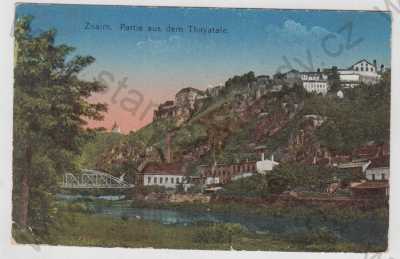 - Znojmo (Znaim), partie, Dyje, část města, kolorovaná