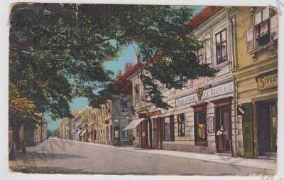  - Josefov (Náchod), Lidická ulice, obchod, kolorovaná