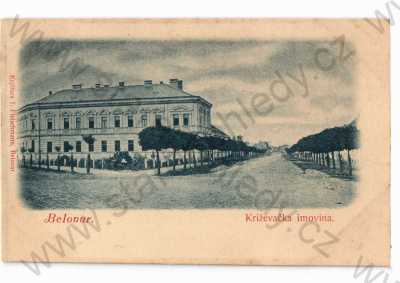  - Bjelovar, Chorvatsko, pohled ulicí, DA, tónovaná