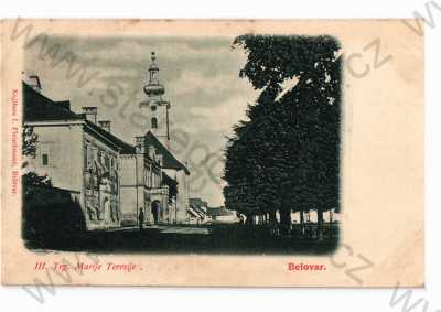  - Bjelovar, Chorvatsko, pohled ulicí, DA