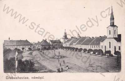  - Třebechovice Hradec Králové náměstí kostel pomník