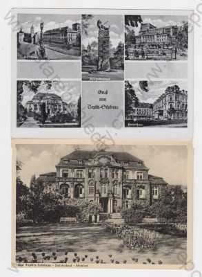  - 2x Teplice- Šanov, lázně, hotel Kamenné lázně, zámek, lázeňský dům, pomník obětem 1. světové války