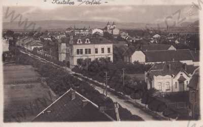  - Kostelec nad Orlicí, částečný záběr města, ROlnická škola