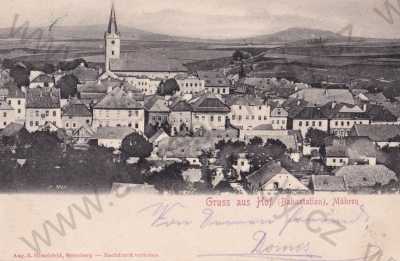  - Dvorce Hof, Bruntál, celkový pohled, kostel