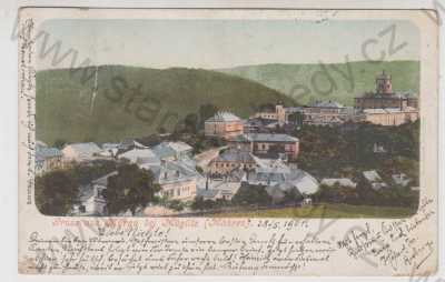  - Mírov (Mürau) - šumperk, celkový pohled, Mohelnice, kolorovaná, DA
