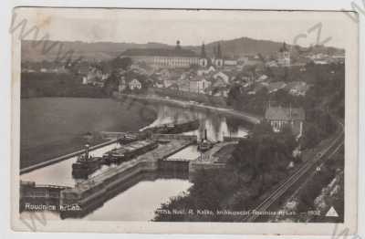  - Roudnice nad Labem (Litoměřice), část města, řeka, zdymadlo