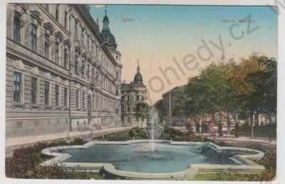  - Jihlava (Iglau), kašna, fontána, kolorovaná
