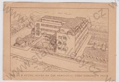  - Architektura, Ing. Dr. B. Kozák, návrh na ČBR. nemocnici České diakonie v Praze, velký formát