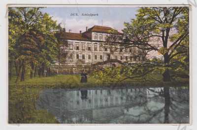  - Duchcov (Dux) - Teplice, zámek, park, kolorovaná