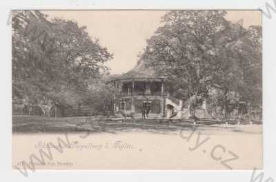  - Teplice (Teplitz), Tuppelburg- Lovecký pavilon, celkový pohled, DA