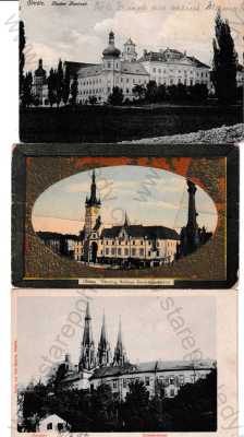  - 3x Olomouc Olmütz náměstí radnice klášter kostel