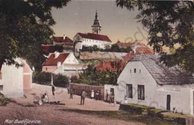  - Moravské Budějovice Třebíč, celkový pohled, barevná, zámek