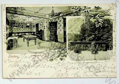  - Loukov - hotel Gerl, interiér, zahrada, více záběrů, DA