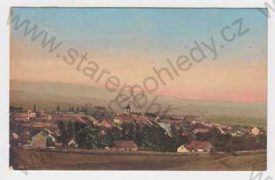  - Žebrák (Beroun), kolorovaná, celkový pohled