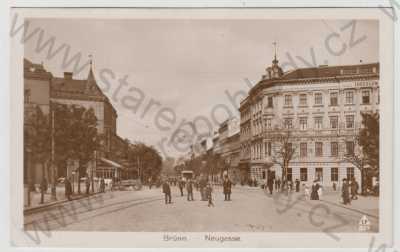  - Brno (Brünn), pohled ulicí, Neugasse