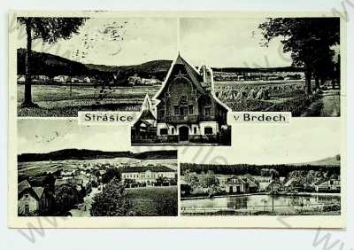  - Strašice v Brdech - celkový pohled, rybník, vila, více záběrů