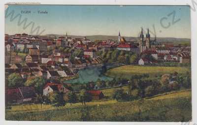  - Cheb (Eger), celkový pohled, kolorovaná